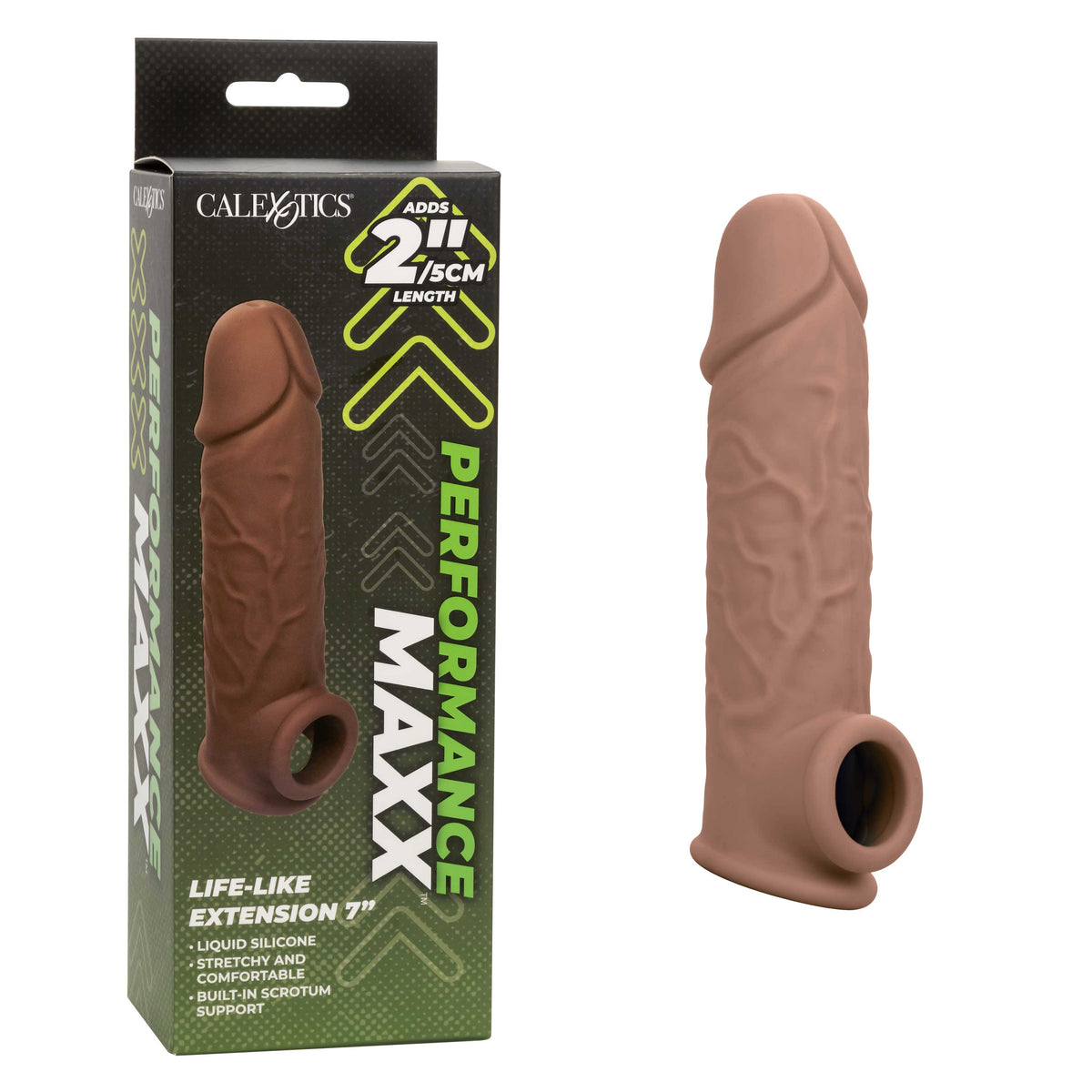 Perf Maxx Sil Extension 7in Brown