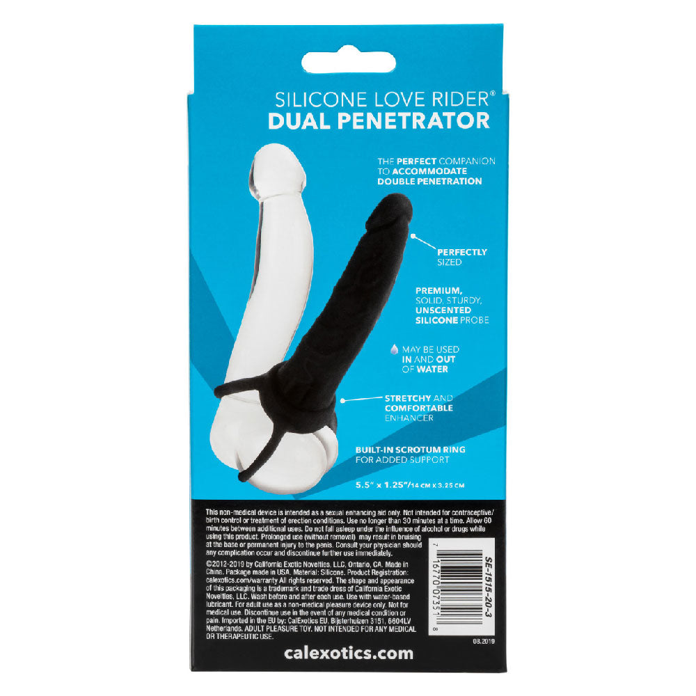 Silicone Love Rider DP Blk