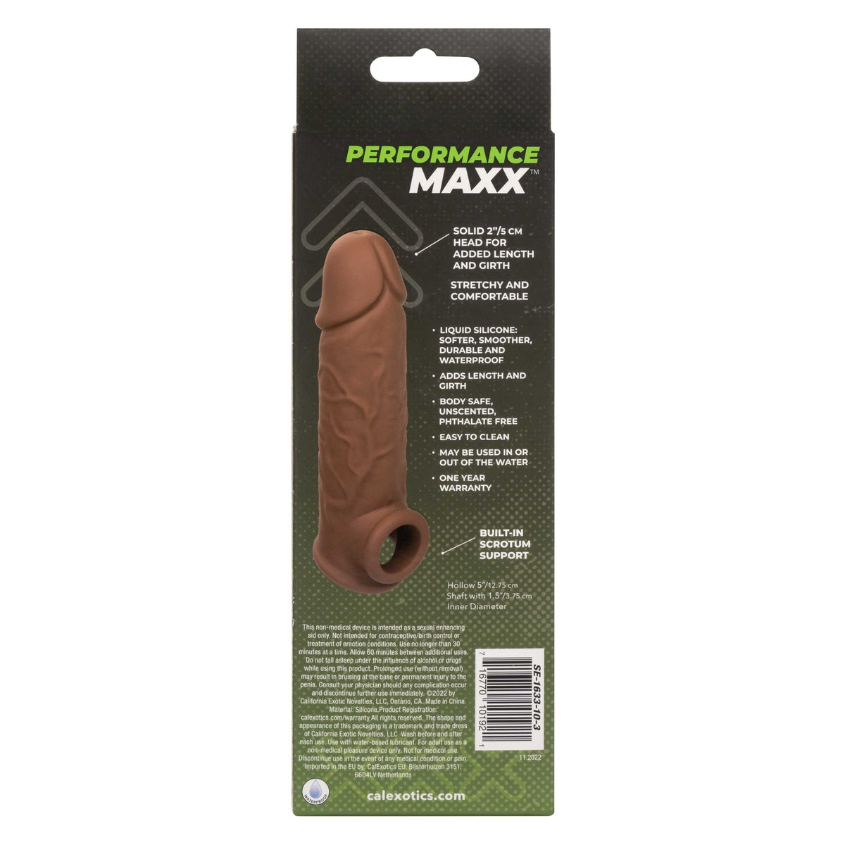 Perf Maxx Sil Extension 7in Brown