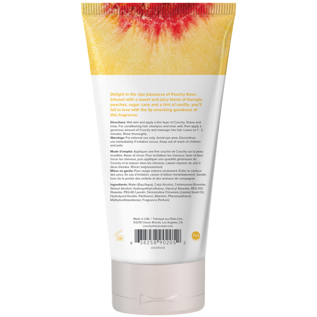 Coochy Shave Cream Peach 3.4oz