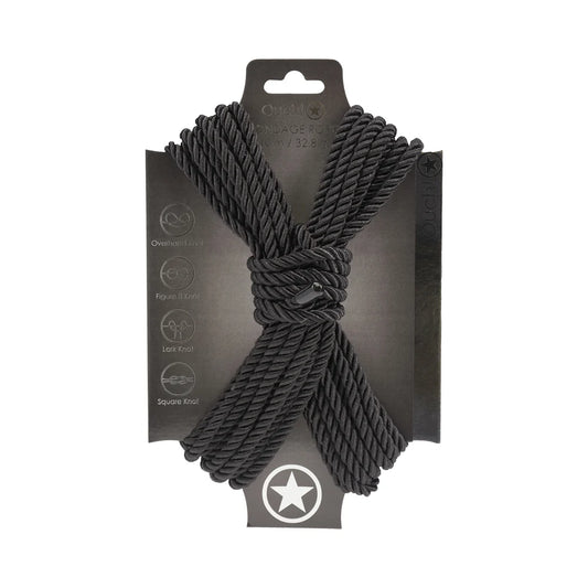 Ouch! Bondage Rope 10 m Nylon Black