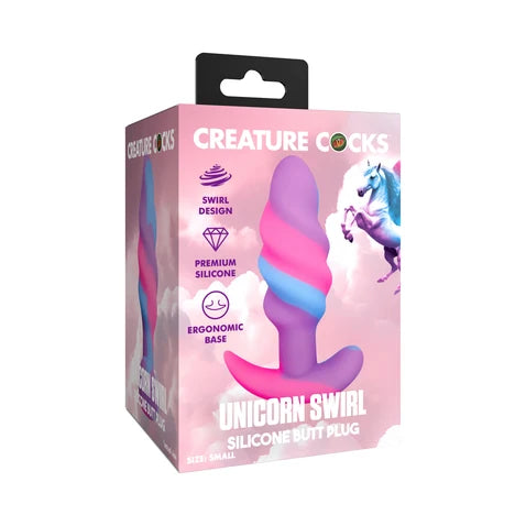 Creature Cocks Unicorn Swirl Plug S