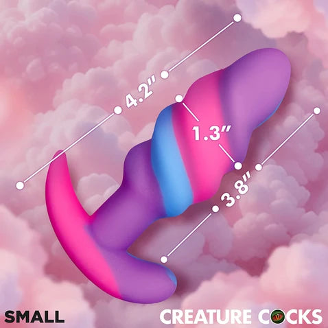 Creature Cocks Unicorn Swirl Plug S