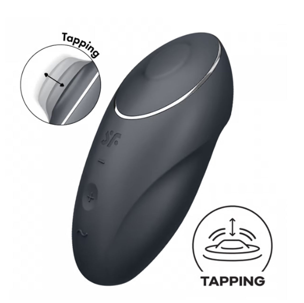 Satisfyer Tap & Climax Grey