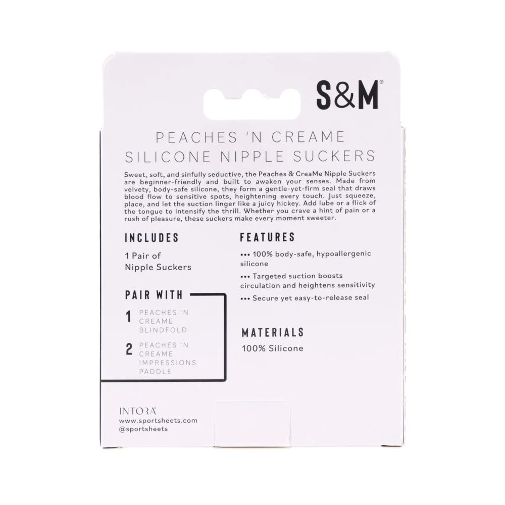 Sportsheets Sex & Mischief Peaches 'n CreaMe Silicone Nipple Suckers