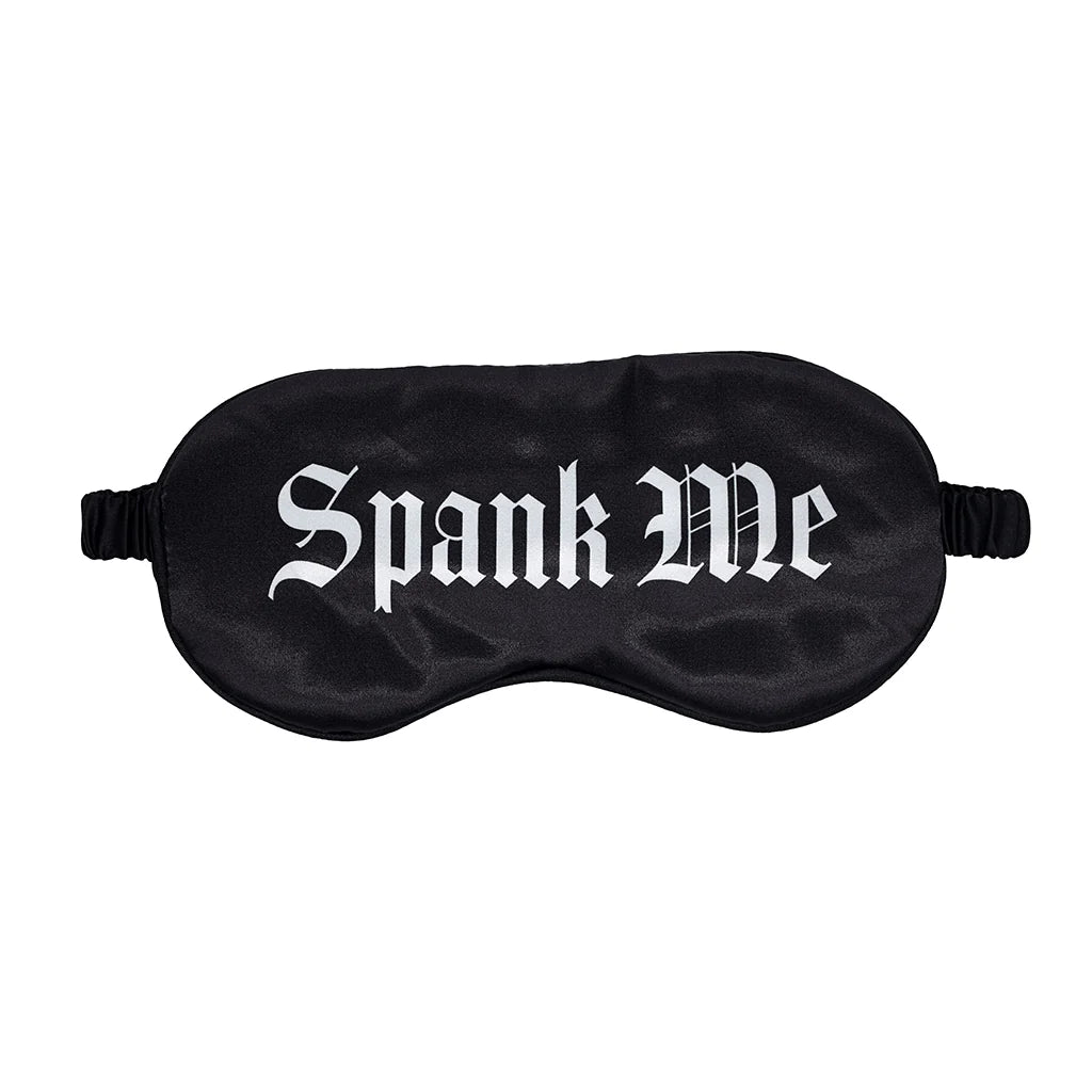 Ouch! Spank Me Satin Mask Black