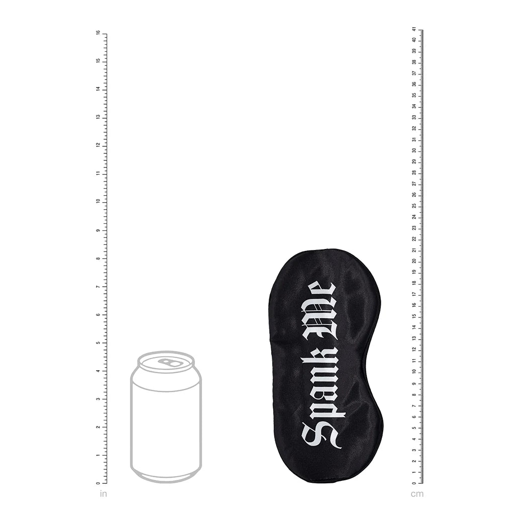 Ouch! Spank Me Satin Mask Black