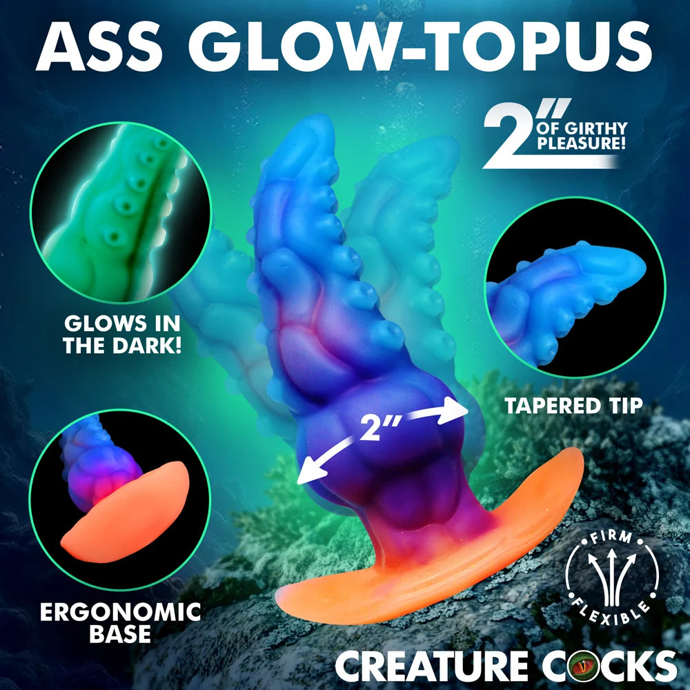 Creature Cocks Glowtopus Gitd Silicone Anal Plug
