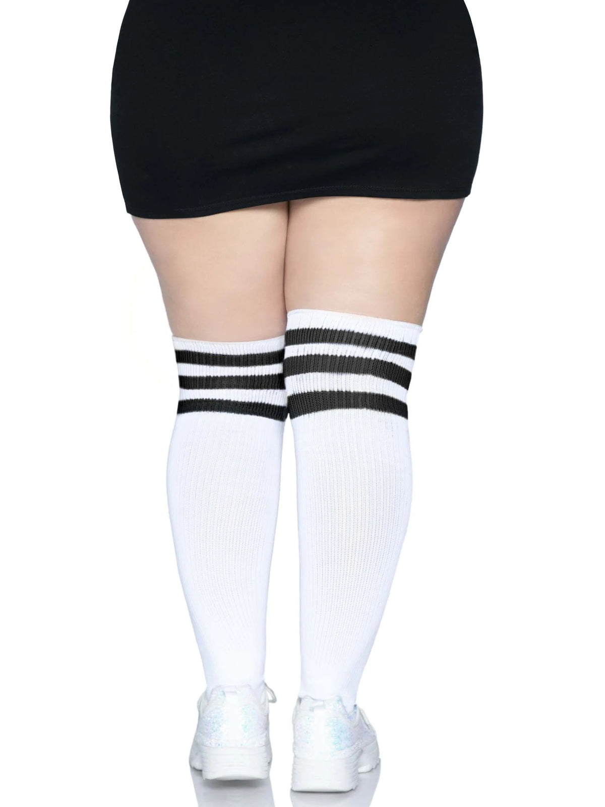 Over the Knee Athletic Sock Queen White