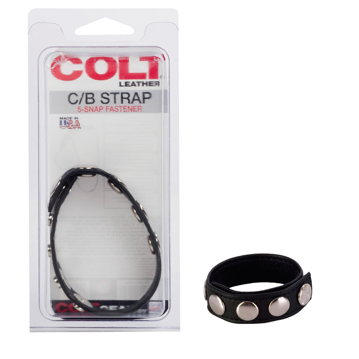 Colt Adjustable 5 Snap Leather Ring