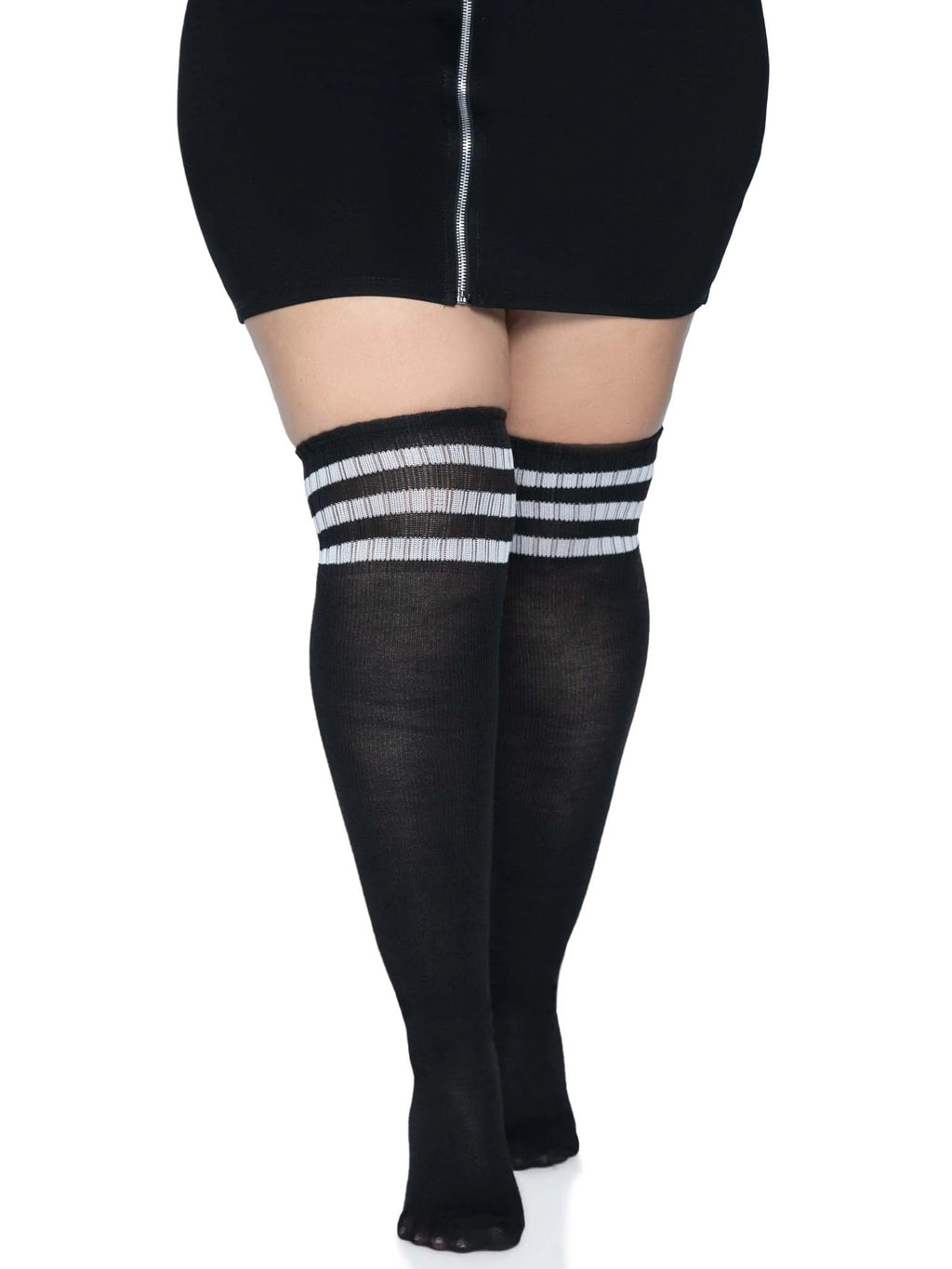 Over the Knee Athletic Sock Queen Black