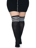 Over the Knee Athletic Sock Queen Black