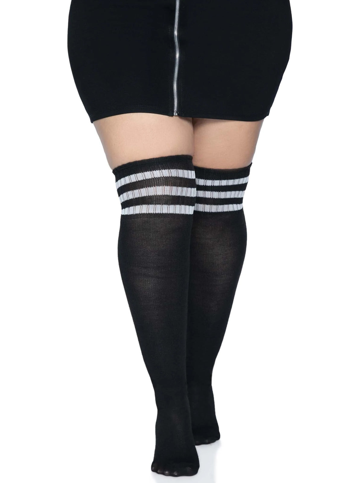 Over the Knee Athletic Sock Queen Black