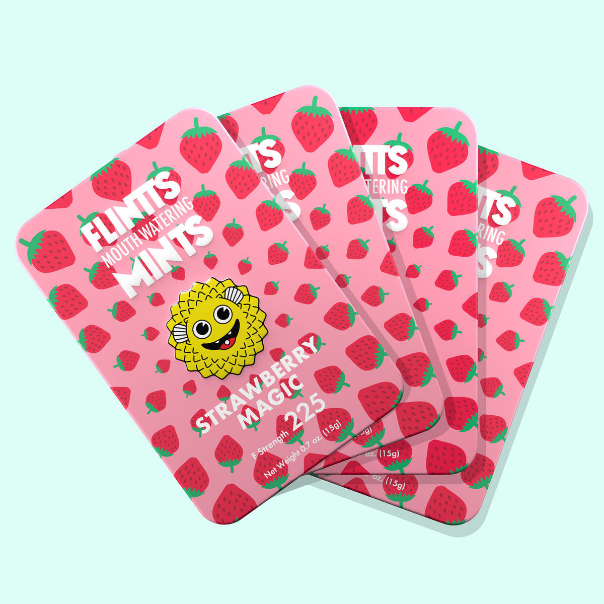 Flintts Mouth Watering Mints Strawberry