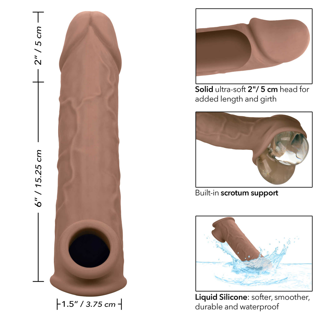 Perf Maxx Liquid Sil Extension 8in Brown