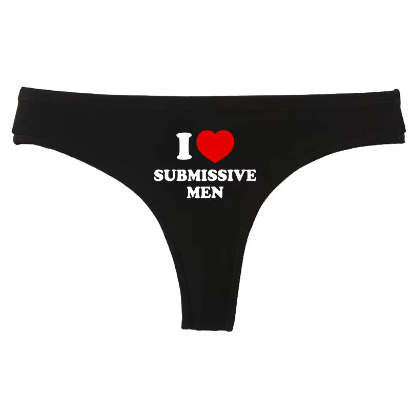 I Heart Sub Men Thong Black