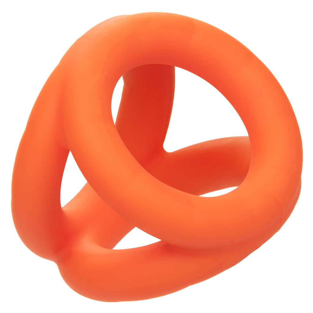 Alpha Liquid Silicone Tri-Ring Orange