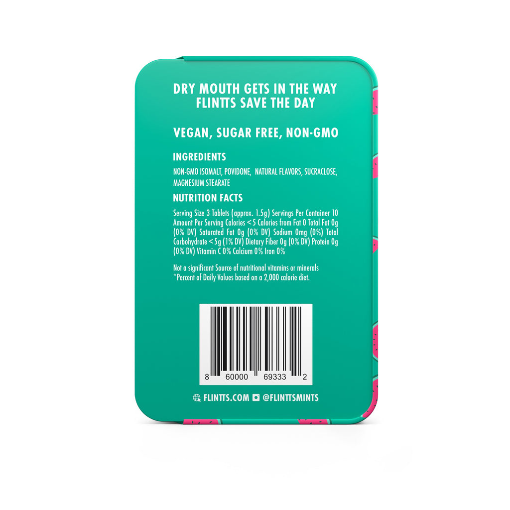 Flintts Mouth Mints Cool Watermelon