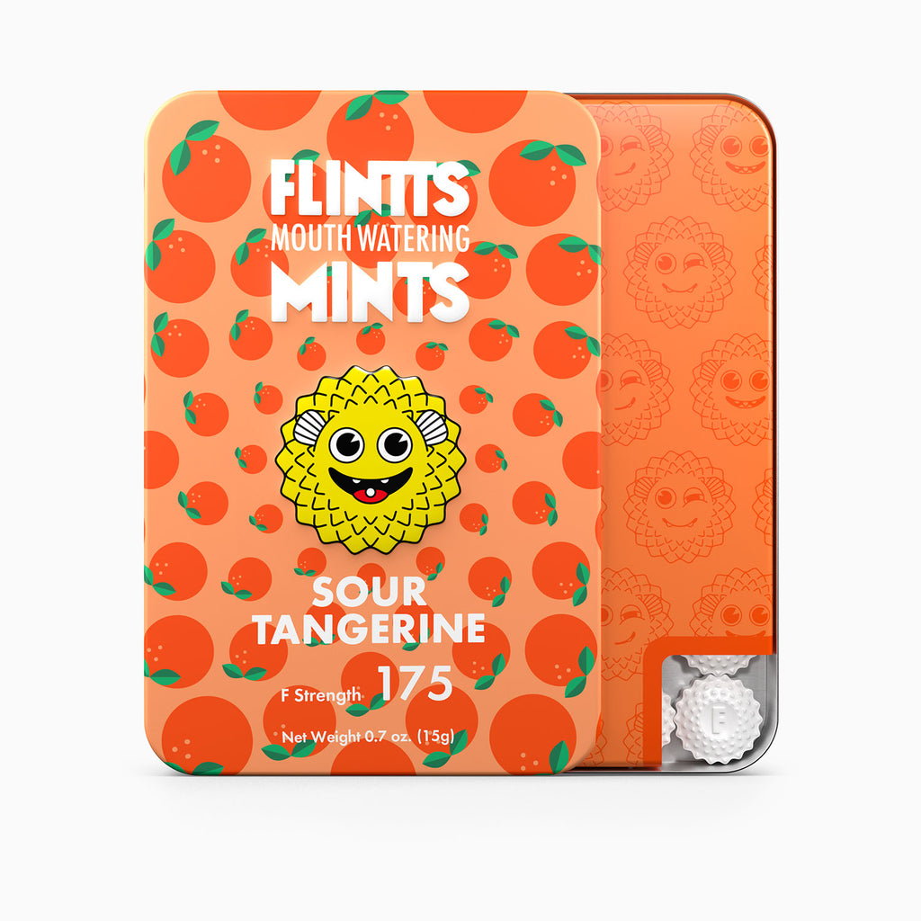 Flintts Mouth Watering Mints Sour Tangerine