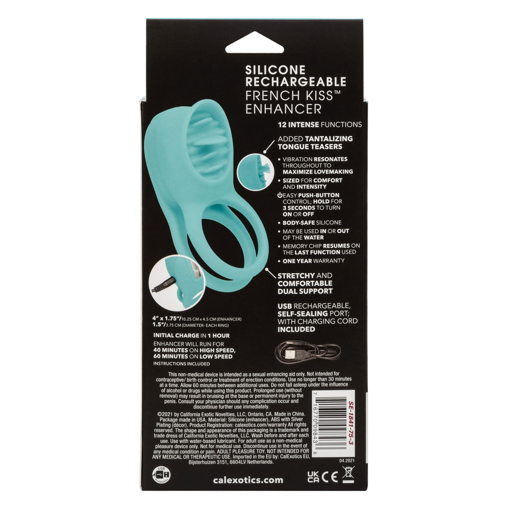 Silicone Rechargeable French Kiss C Ring