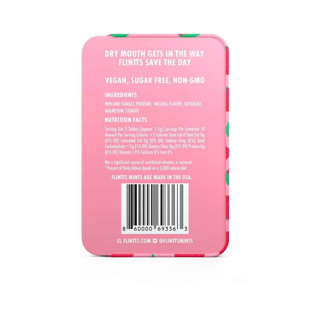 Flintts Mouth Watering Mints Strawberry