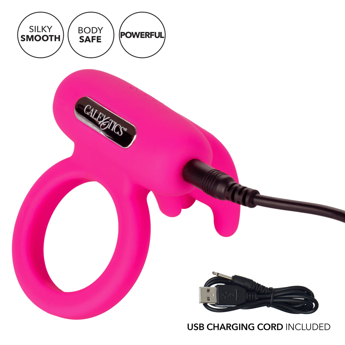 Silicone Rechargeable Trip Clit Flick Pnk