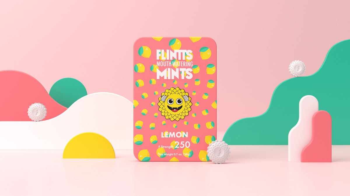 Flintts Mouth Watering Mints Lemon
