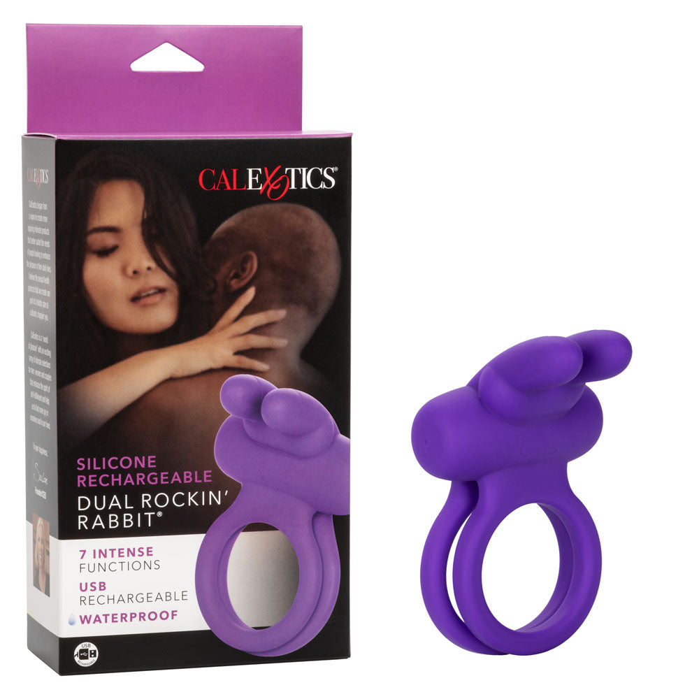 Silicone Dual Rockin Rabbit Cring