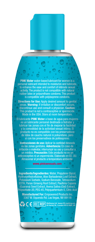 Pink Water Based Lubricant 4.7oz