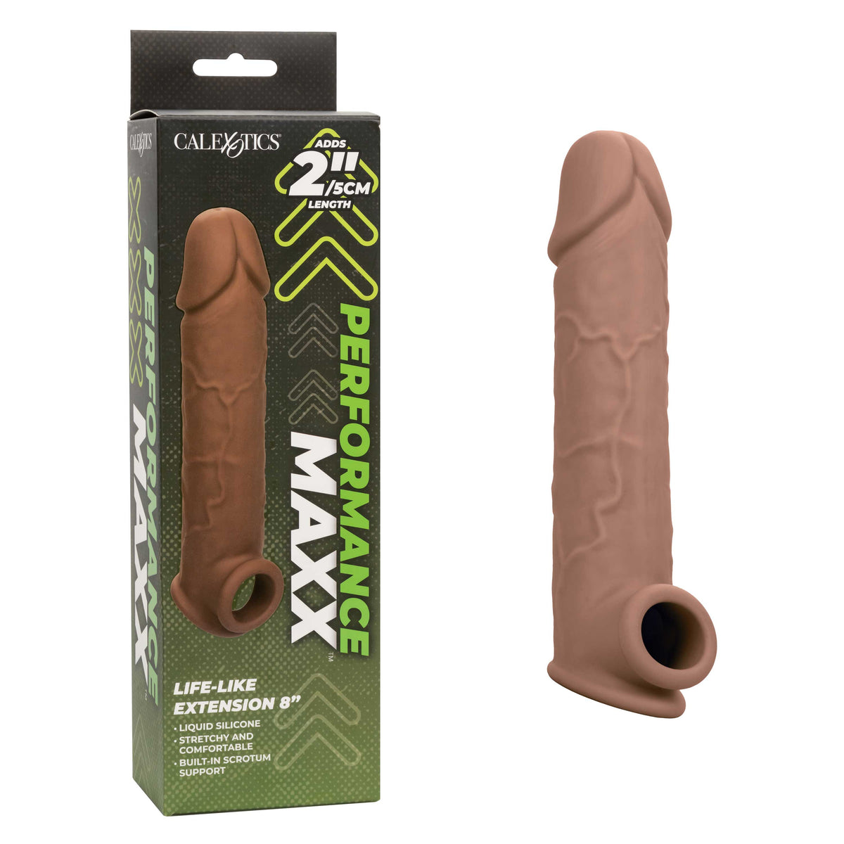 Perf Maxx Liquid Sil Extension 8in Brown
