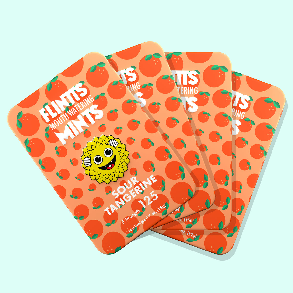 Flintts Mouth Watering Mints Sour Tangerine