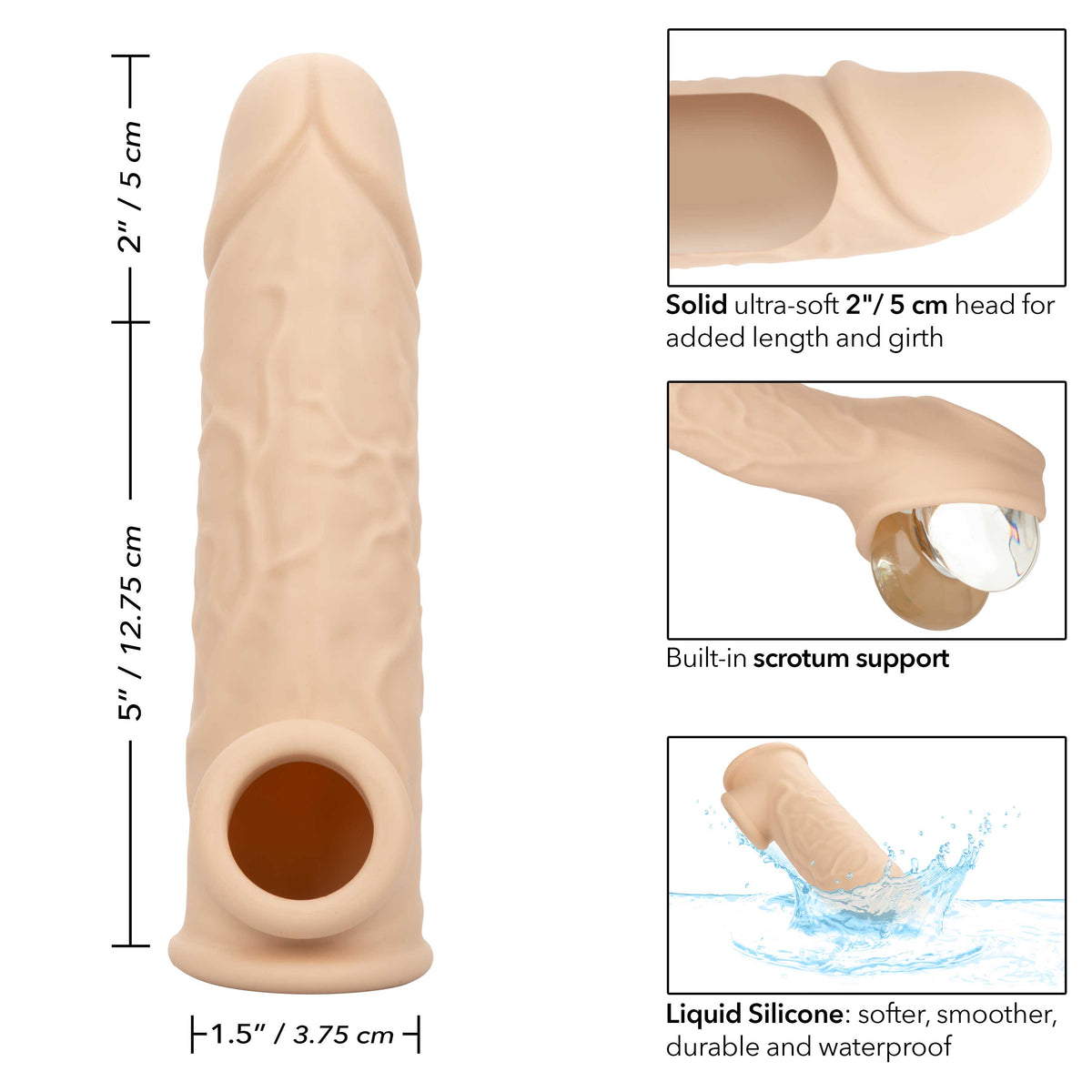 Perf Maxx Sil Extension 7in Ivory
