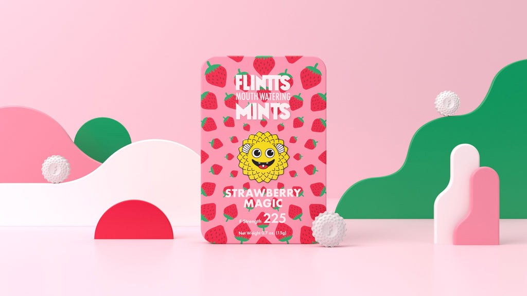 Flintts Mouth Watering Mints Strawberry