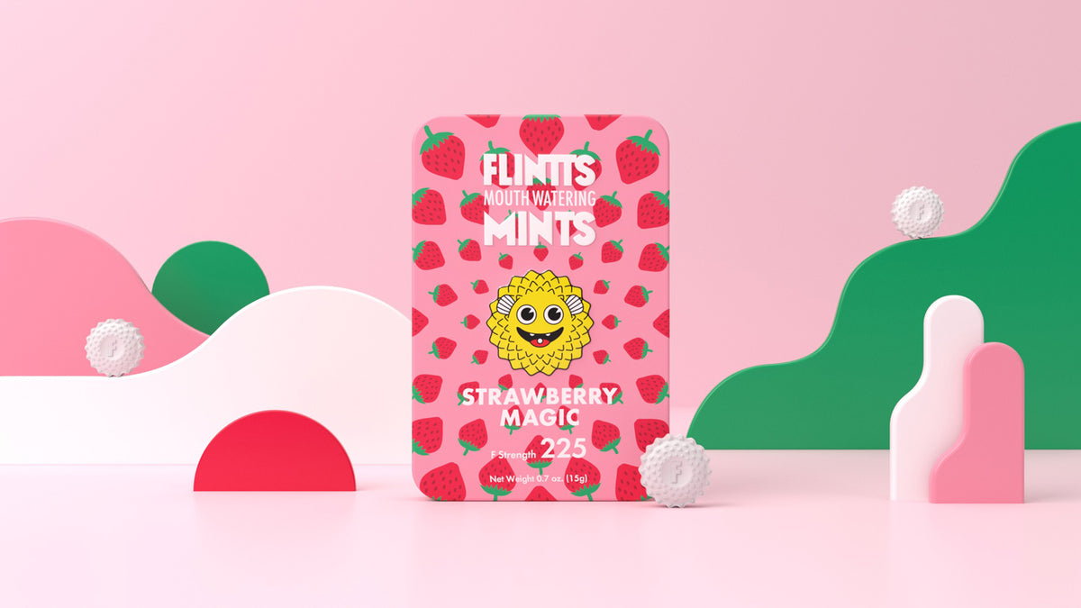 Flintts Mouth Watering Mints Strawberry