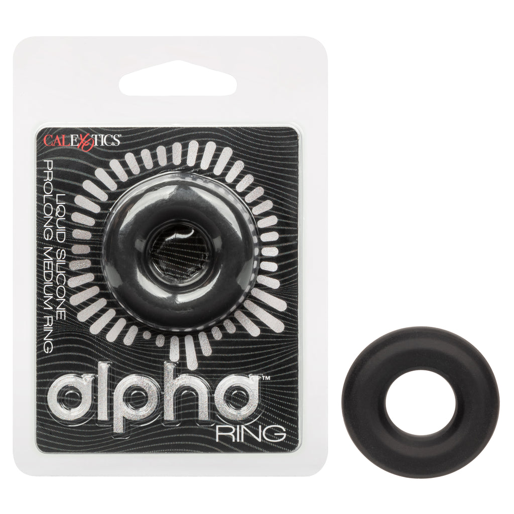 Alpha Liquid Silicone Med Ring Blk