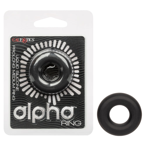 Alpha Liquid Silicone Med Ring Blk