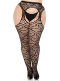 Heart Net Suspender Pantyh Queen