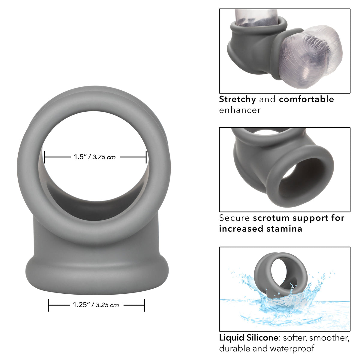 Alpha Liquid Silicone Prec. Ring Grey
