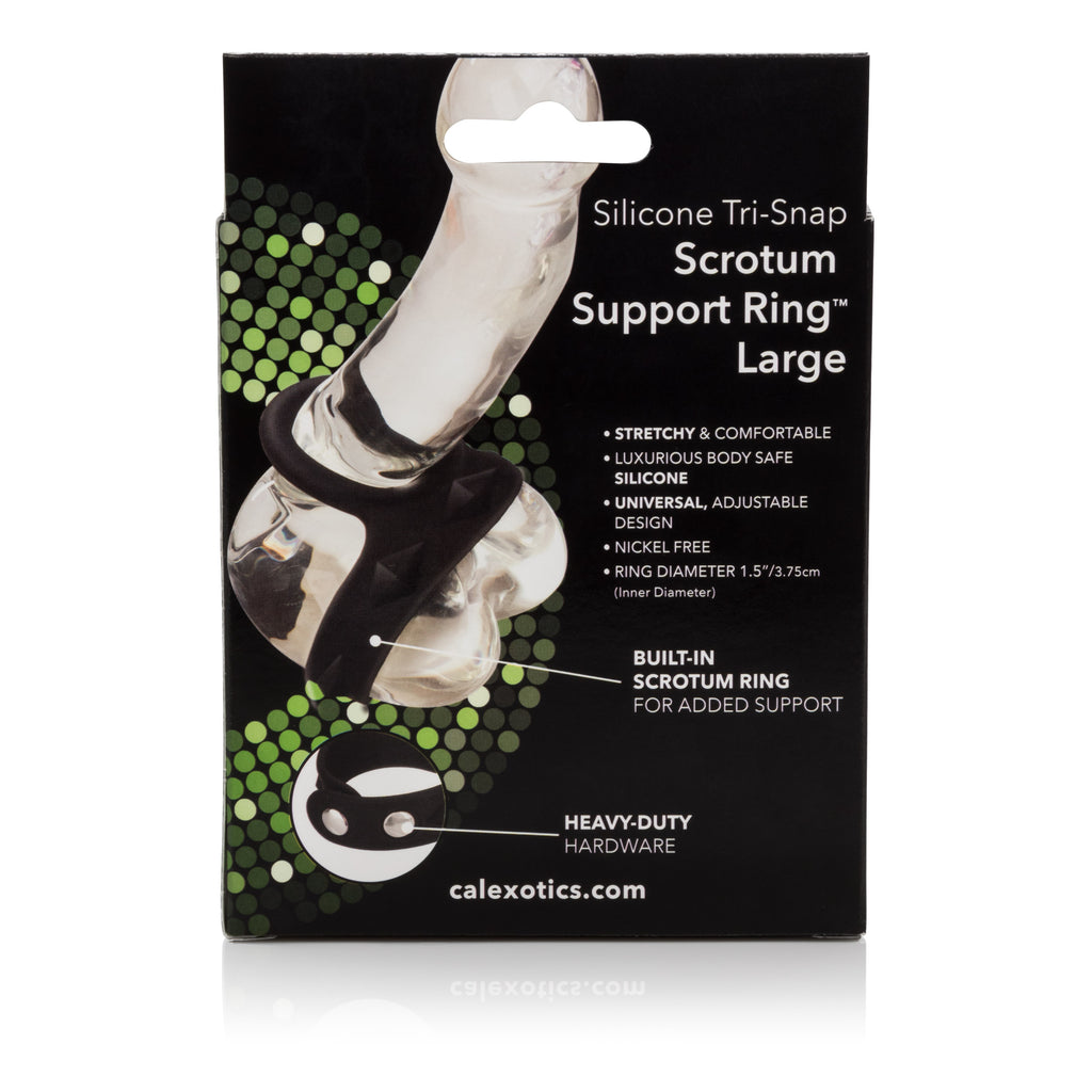 Silicone Tri-Snap Scrotum Ring L