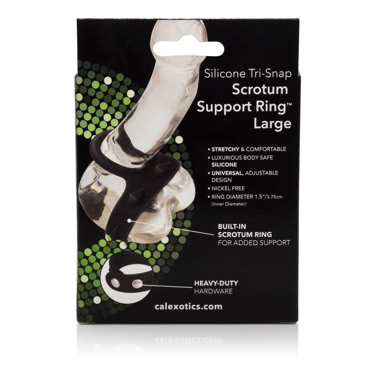 Silicone Tri-Snap Scrotum Ring L