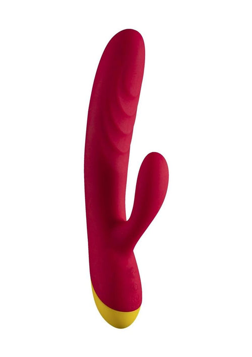 ROMP Jazz Rechargeable Silicone Rabbit Vibrator Berry