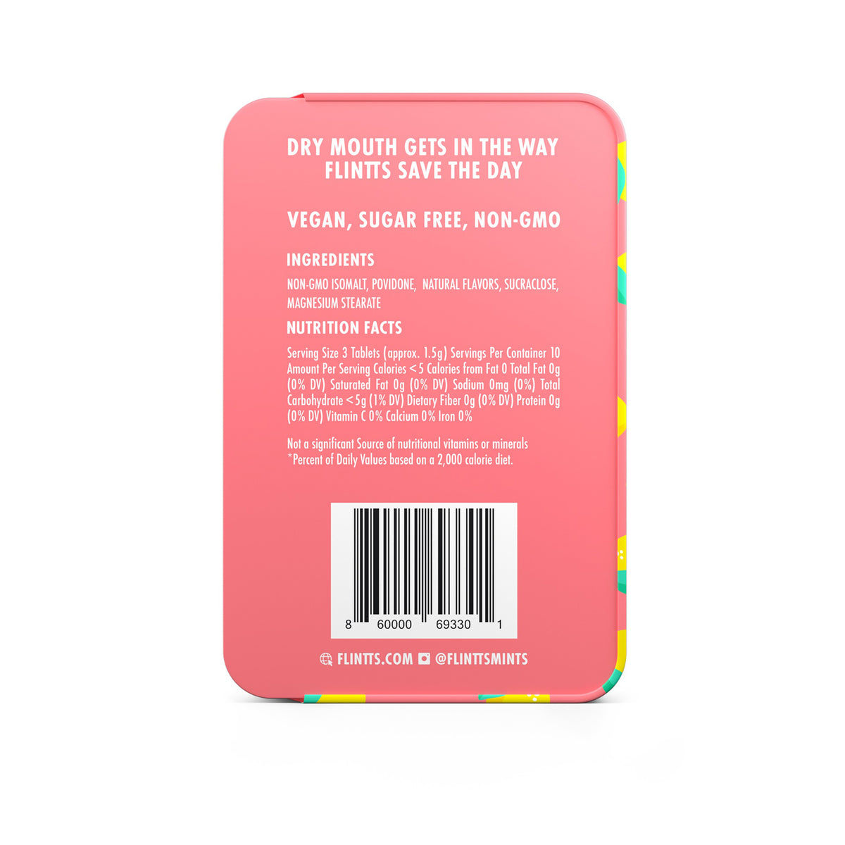 Flintts Mouth Watering Mints Lemon