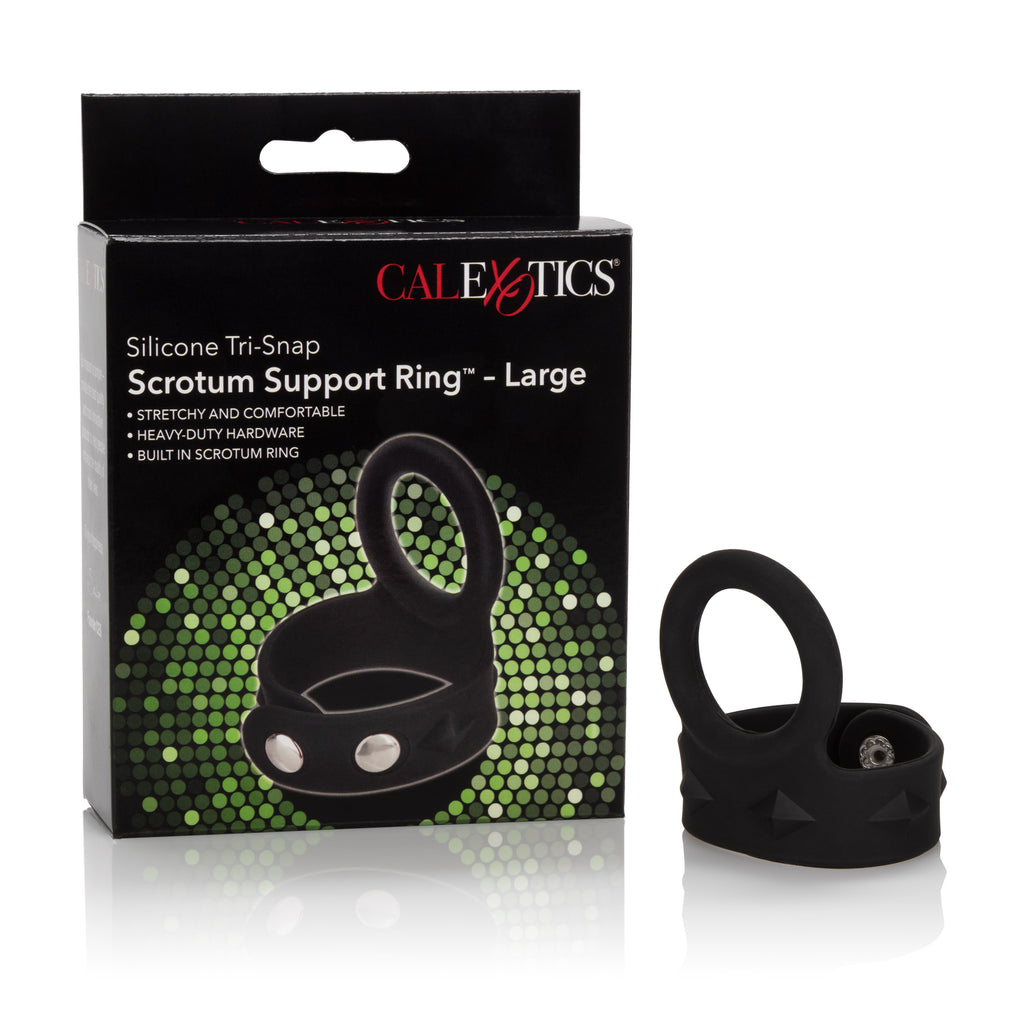 Silicone Tri-Snap Scrotum Ring L