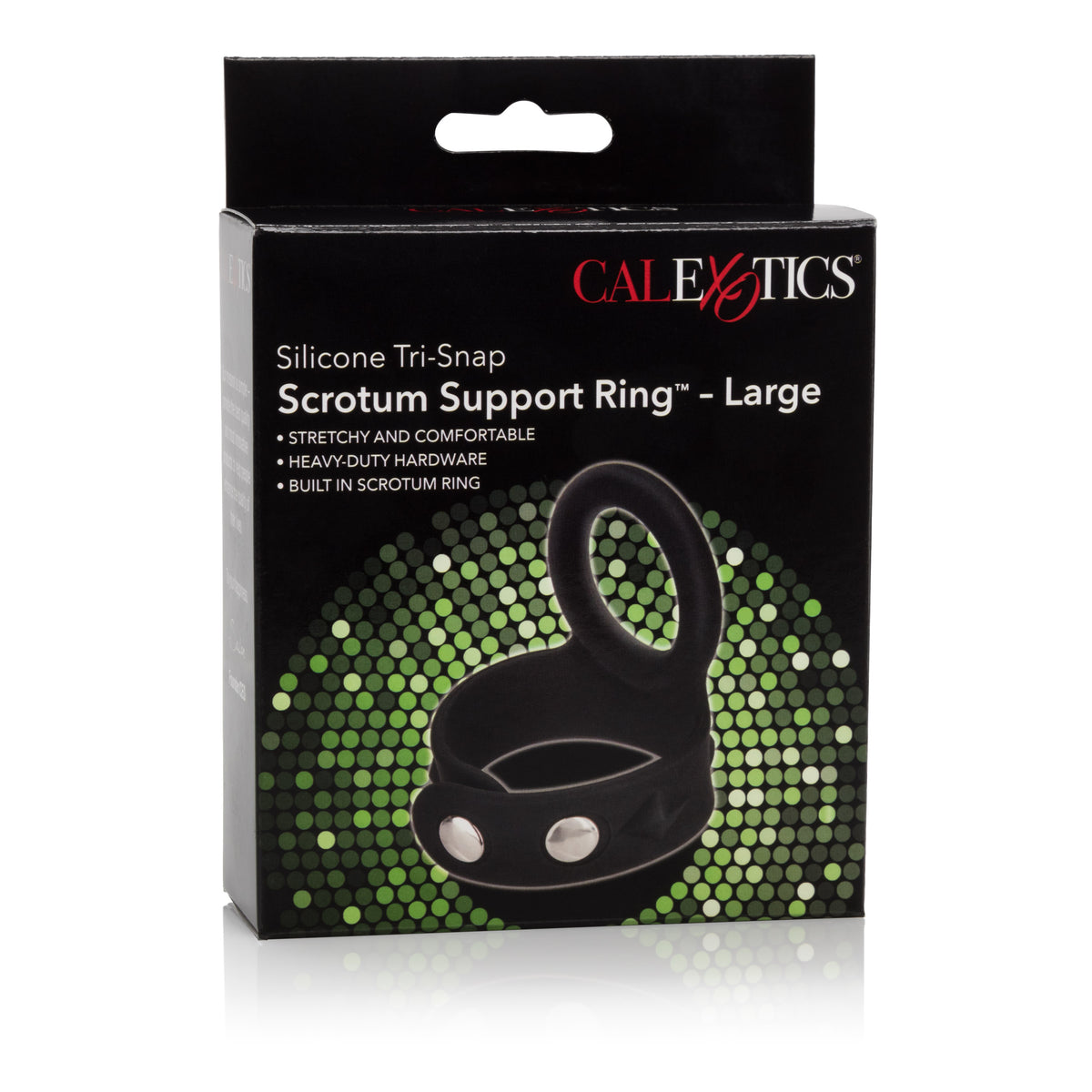 Silicone Tri-Snap Scrotum Ring L