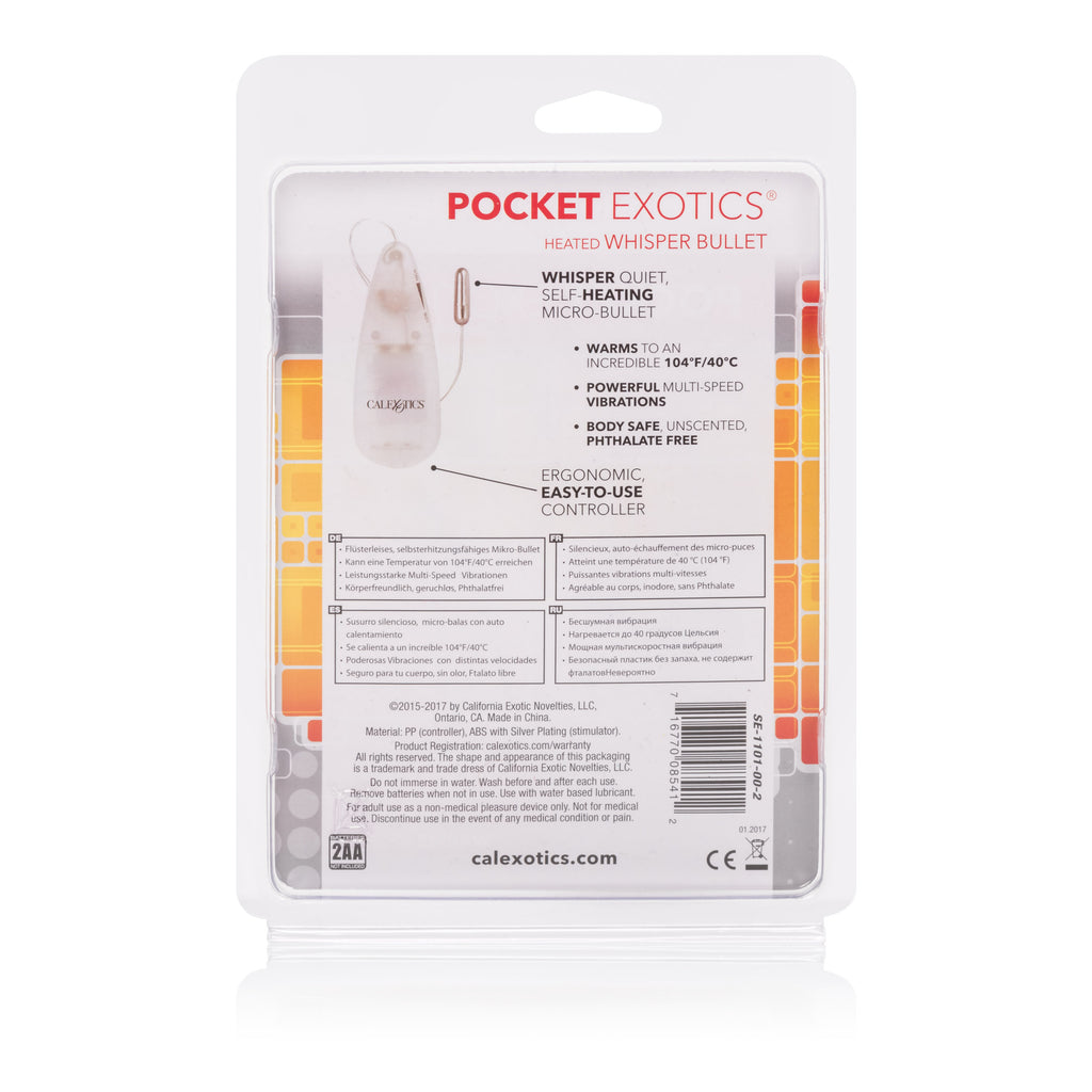 Pocket Exotics Heated Whisp Bullet Clr