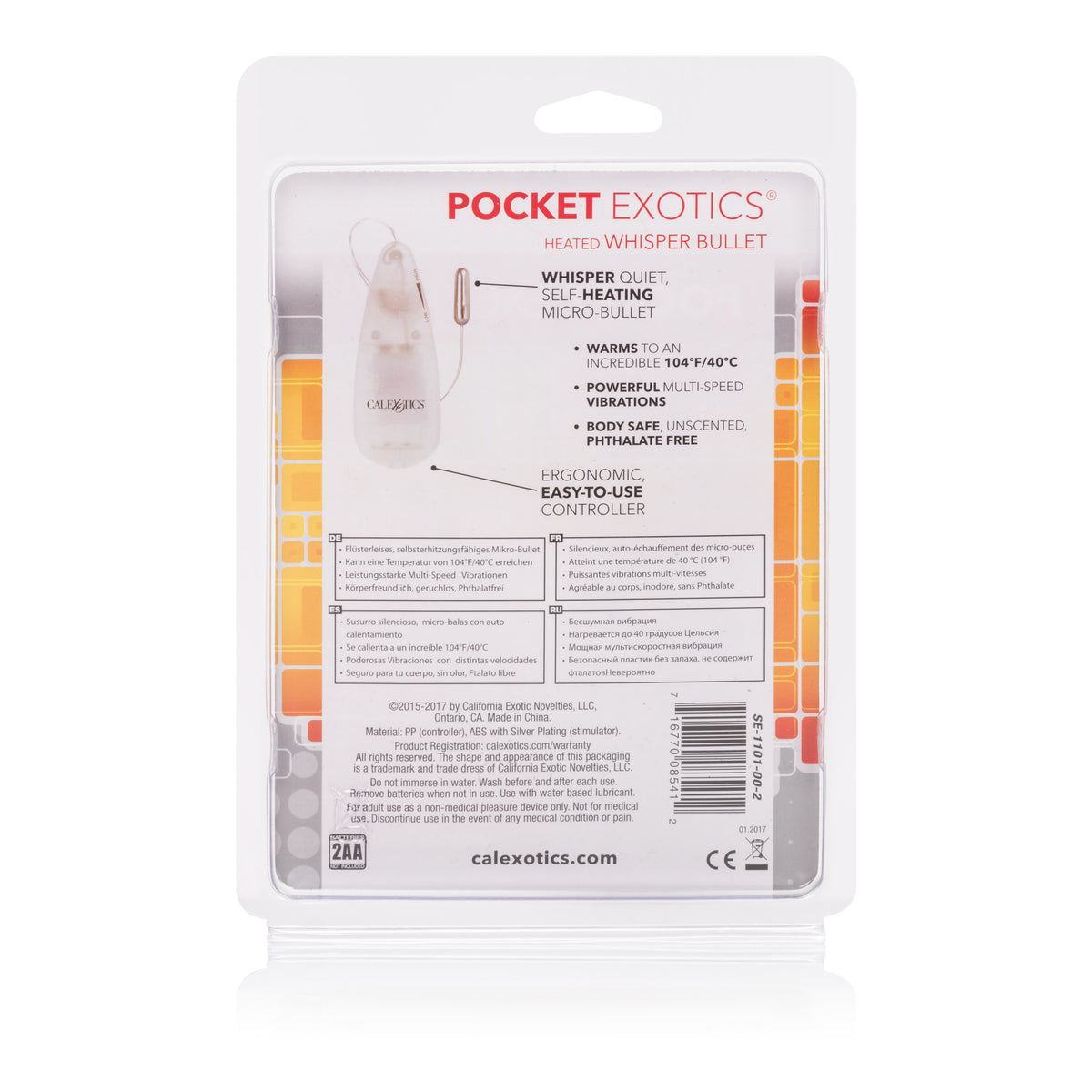 Pocket Exotics Heated Whisp Bullet Clr