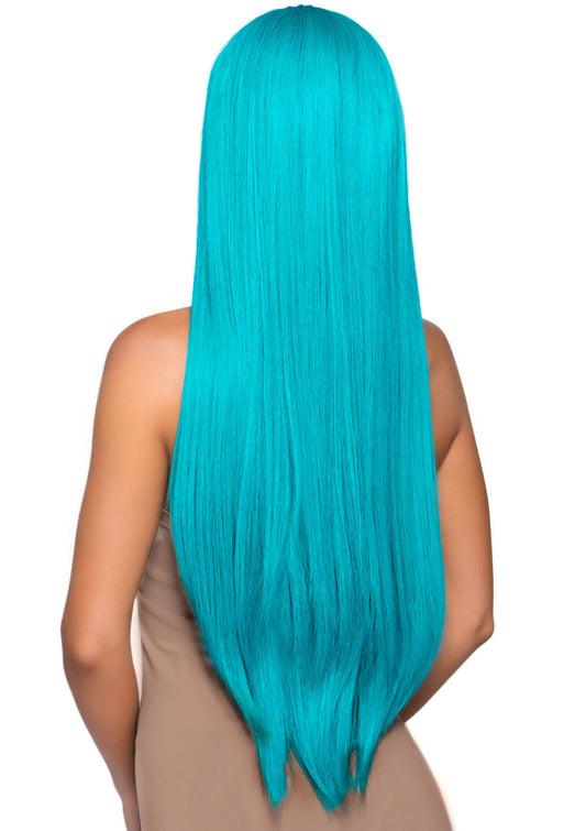 33 Inch Long Straight Wig Turq